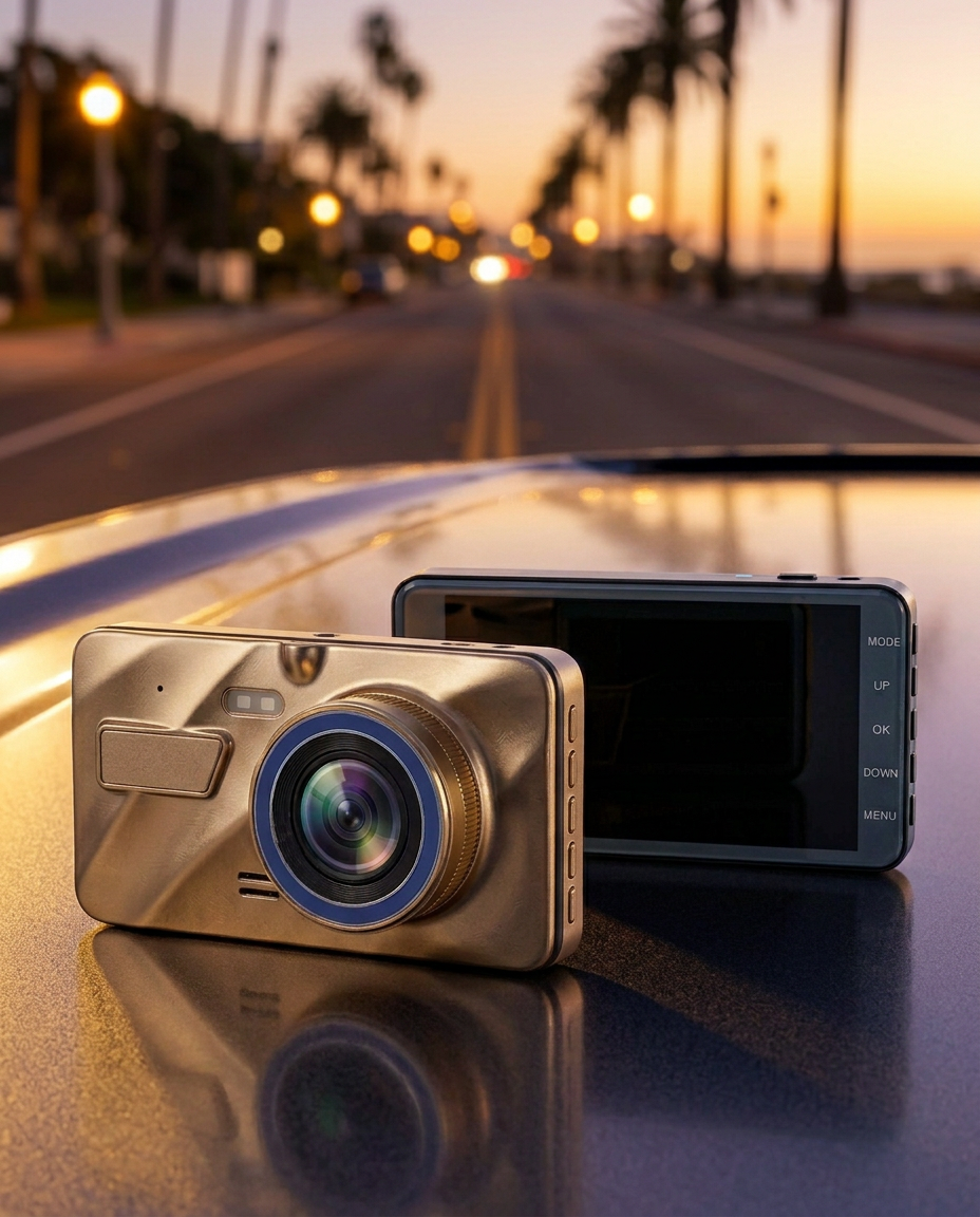 Dual-Dashcam Foran & Bak 1080P | Nattesyn, G-Sensor