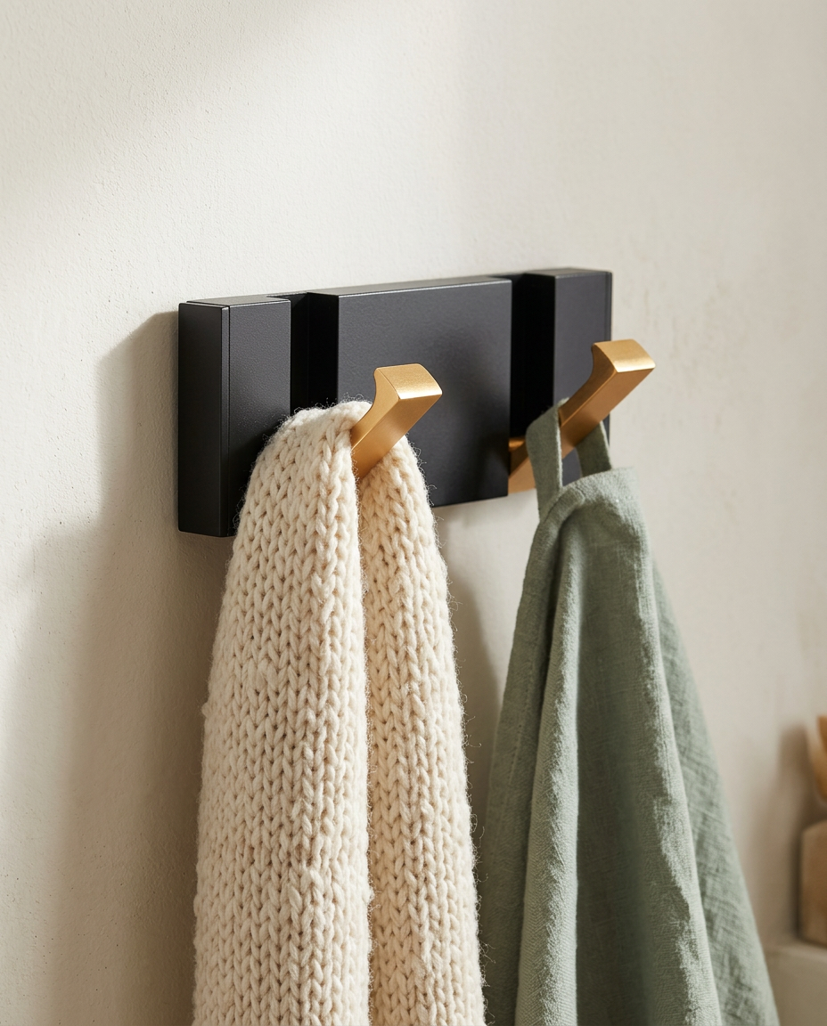 Foldbar Veggkrok | Minimalistisk Rustfri Stål Knaggerekke