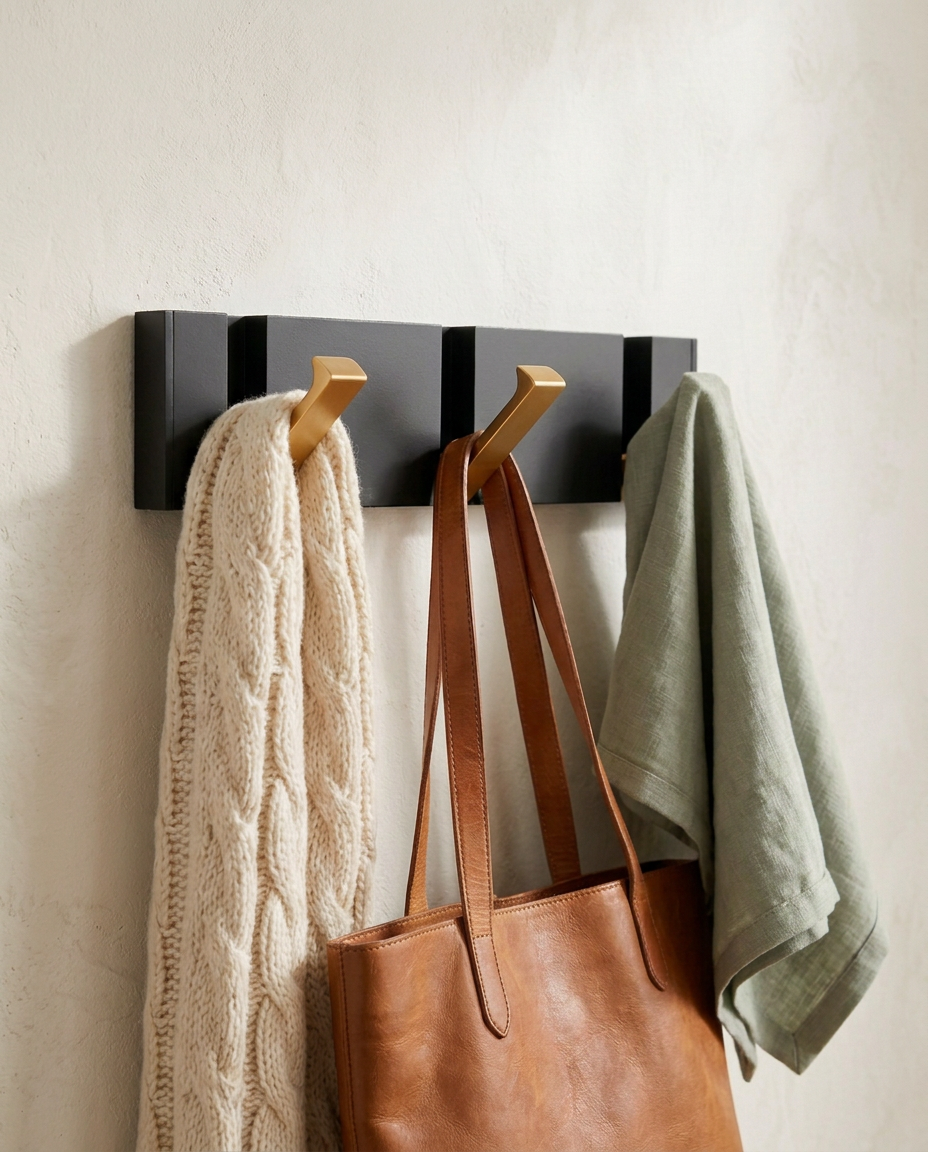 Foldbar Veggkrok | Minimalistisk Rustfri Stål Knaggerekke