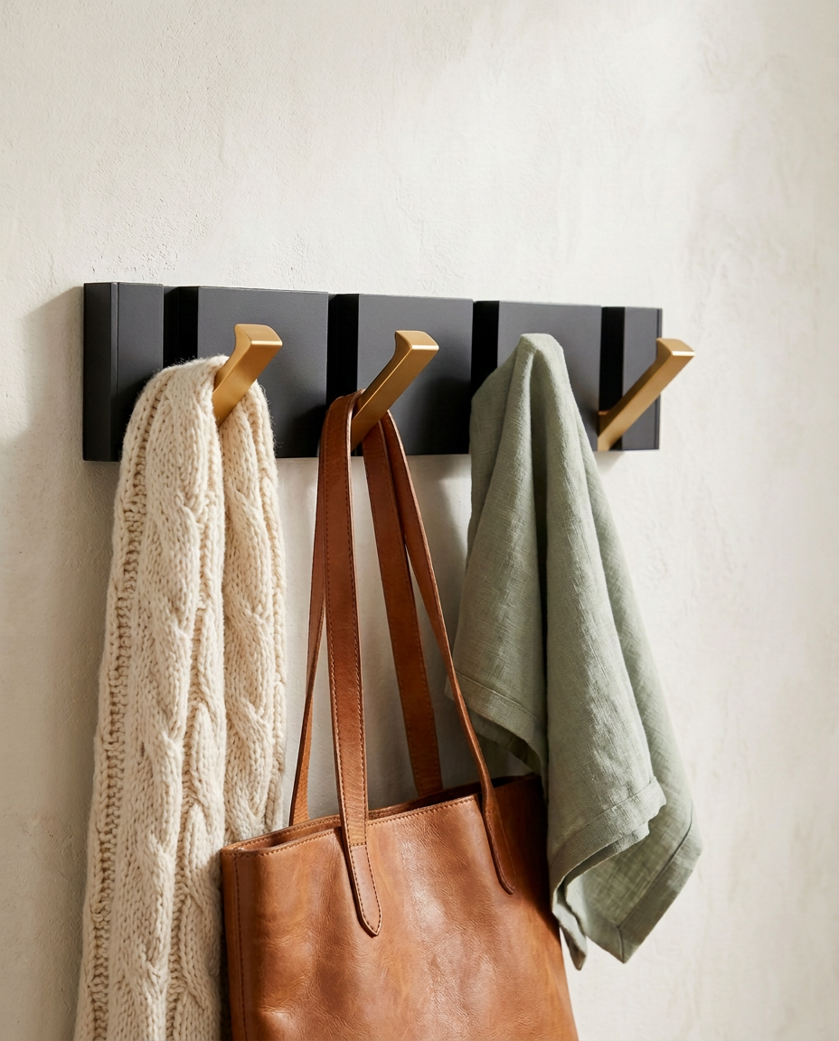 Foldbar Veggkrok | Minimalistisk Rustfri Stål Knaggerekke