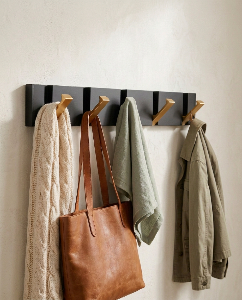 Foldbar Veggkrok | Minimalistisk Rustfri Stål Knaggerekke