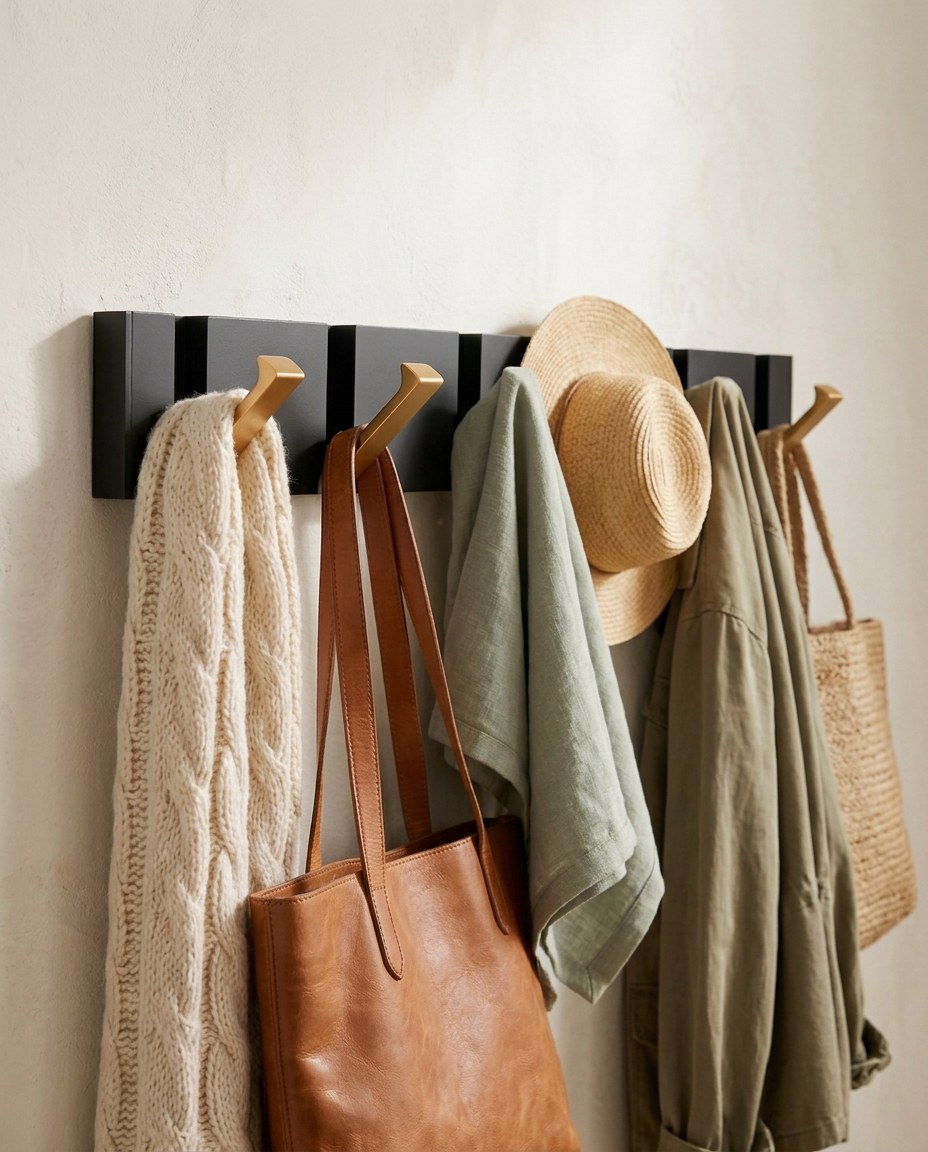 Foldbar Veggkrok | Minimalistisk Rustfri Stål Knaggerekke