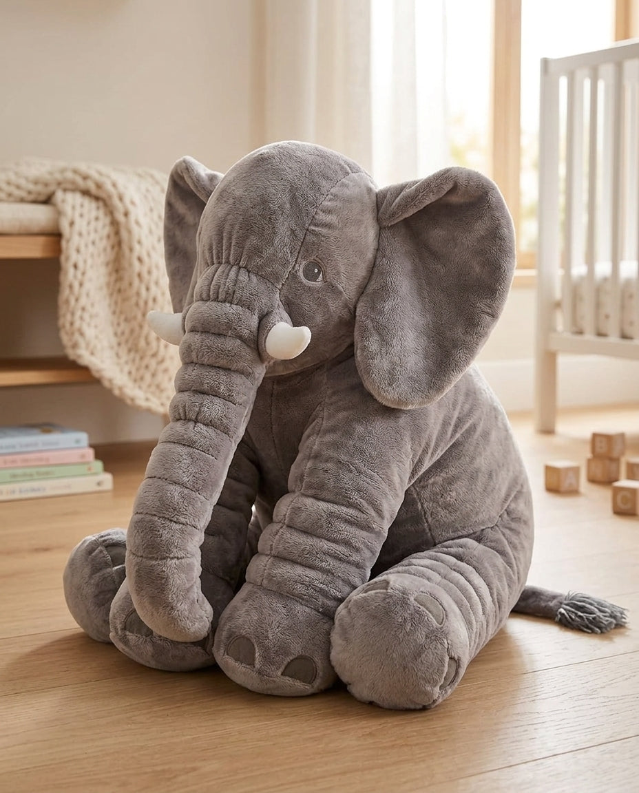Plysjeelefant Krakrakudde – Myk Bamse for Barn
