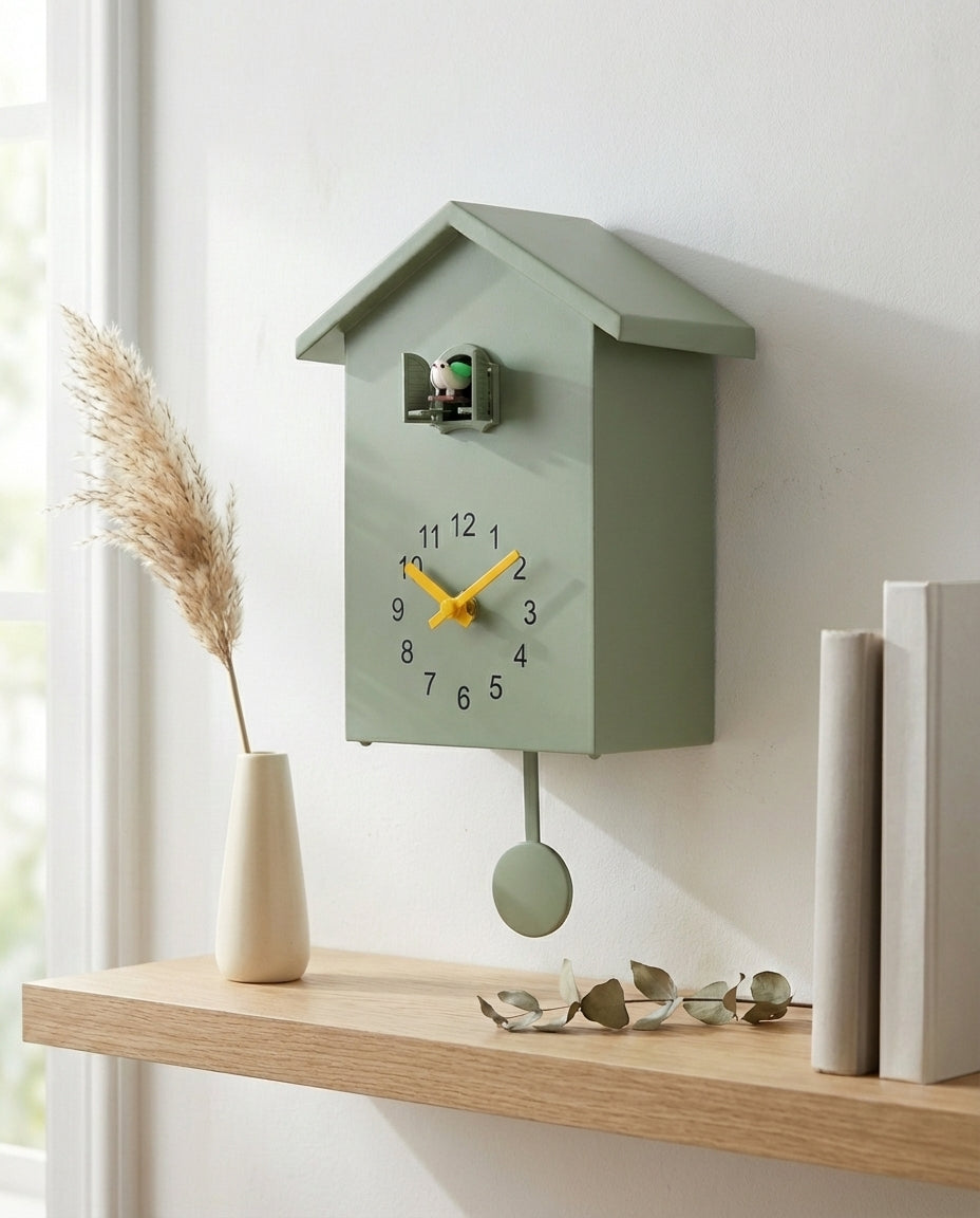 Gjøkur veggklokke – Moderne minimalistisk design | Stille modus