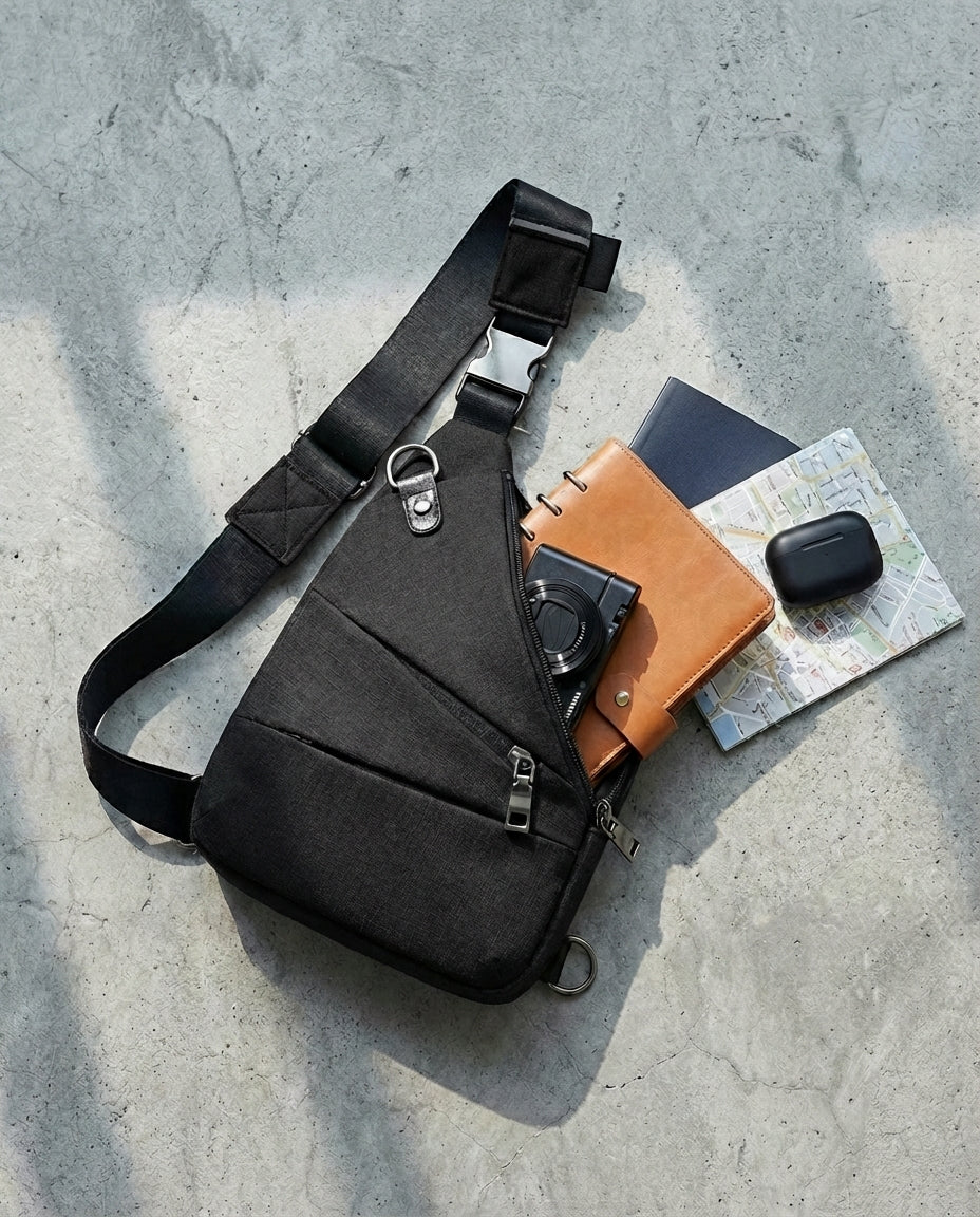 Enkeltrem Tyverisikker Skulderveske | SlimShield