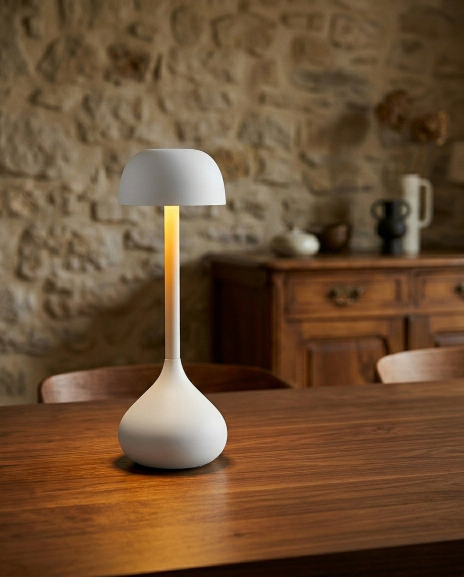Trådløs dempbar soppbordslampe | Oppladbar