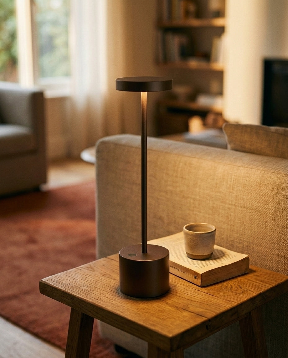 Oppladbar LED-bordlampe | Touch-dimming – Lumara