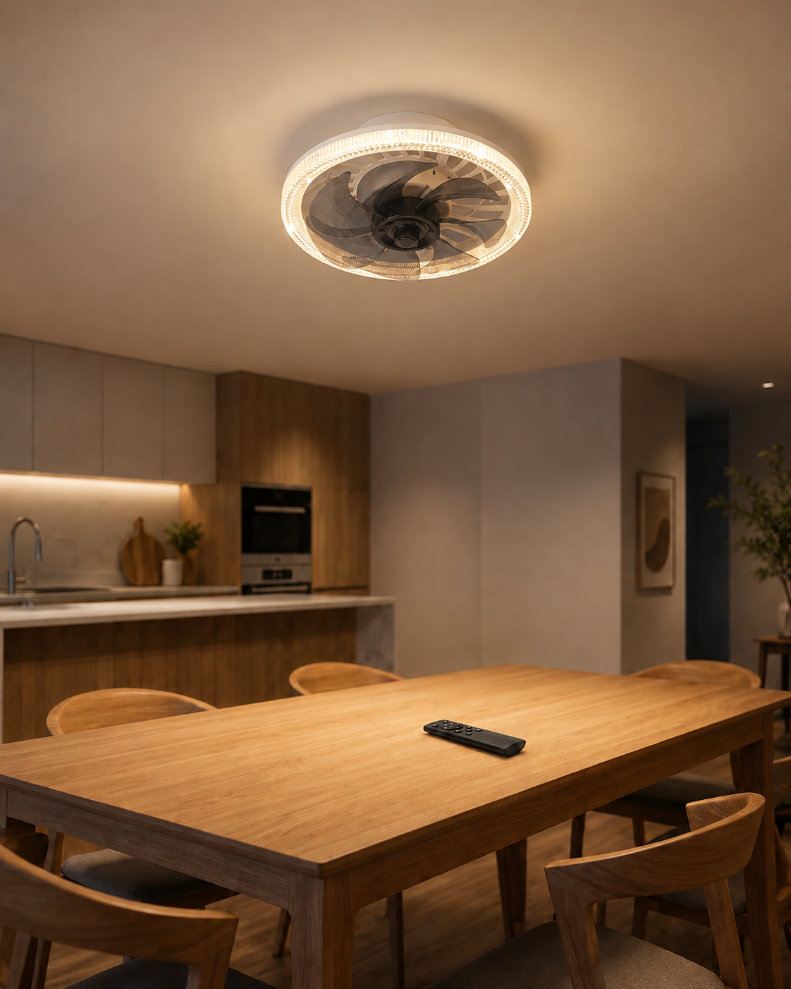 SilentBreeze AirGlow | 2-i-1 takvifte og belysning