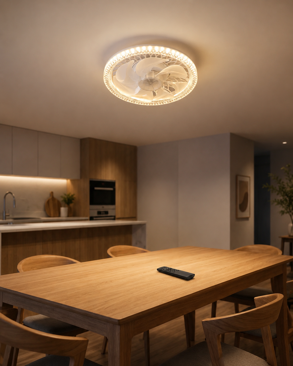 SilentBreeze AirGlow | 2-i-1 takvifte og belysning
