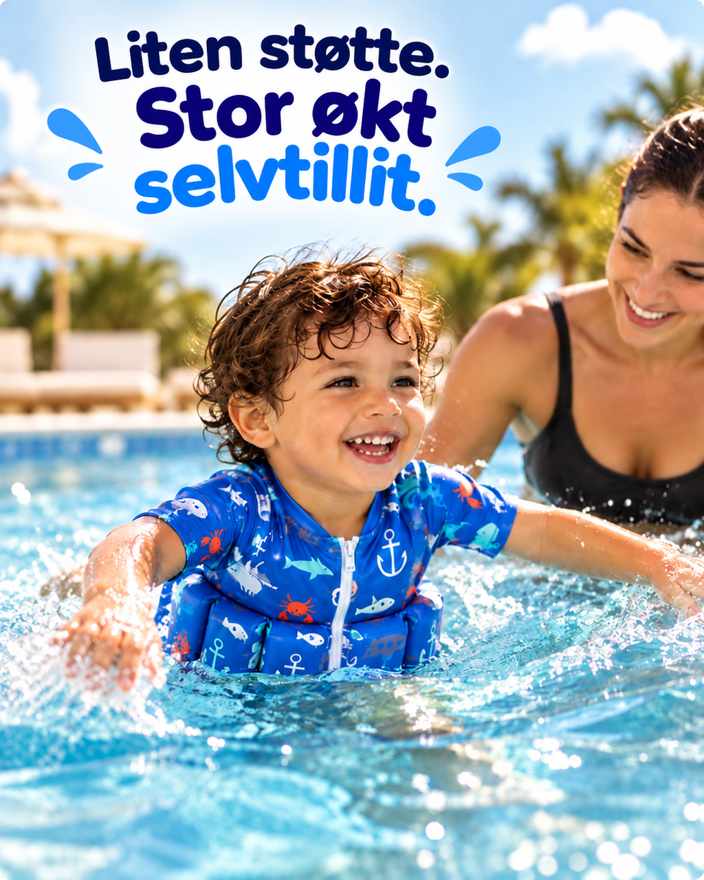 Little Kicks Progressiv Svømmedrakt Med Flottører