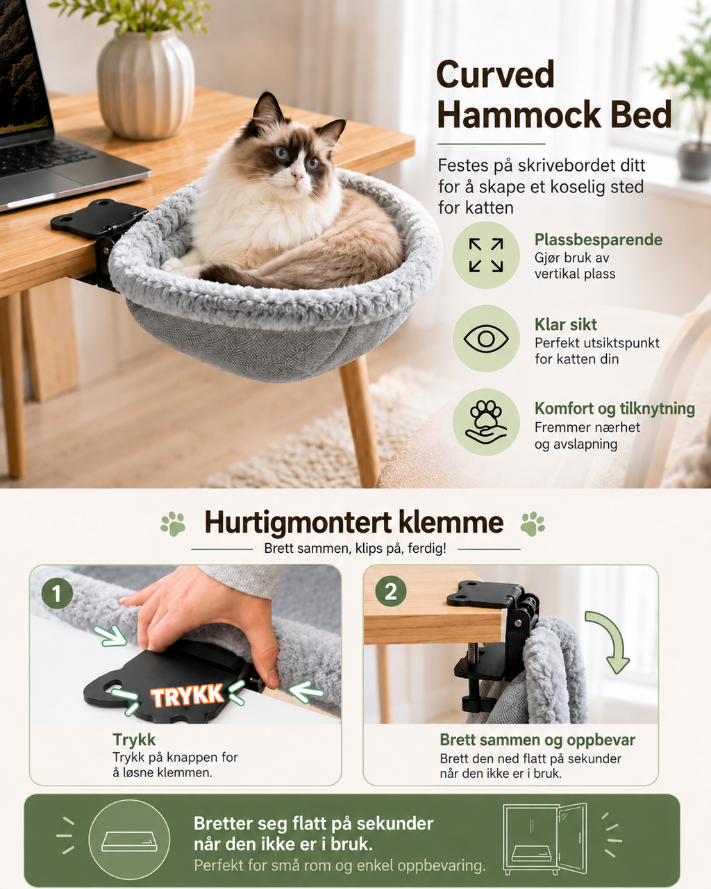 Skrivebordets katterede