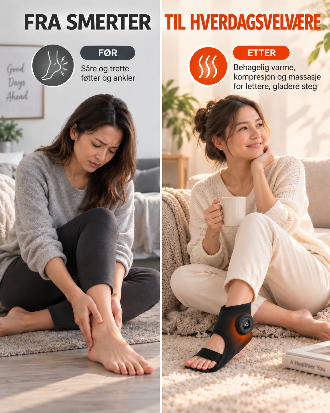 SoleRevive oppvarmet restitusjonsmansjett for fot & ankel