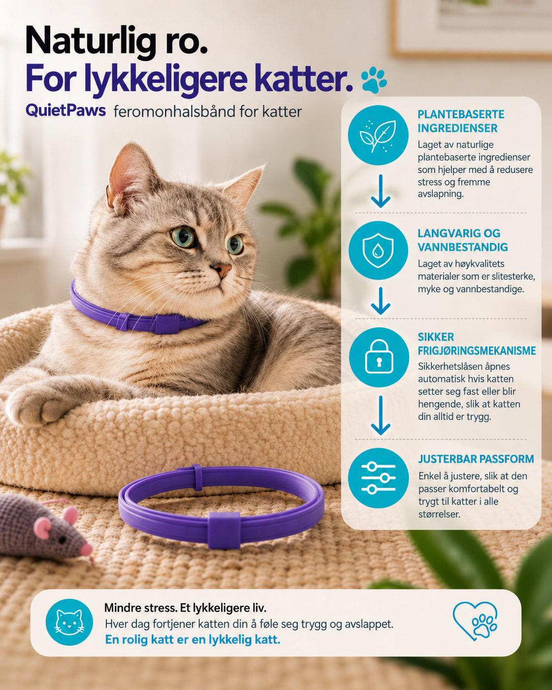 QuietPaws Feromonhalsbånd