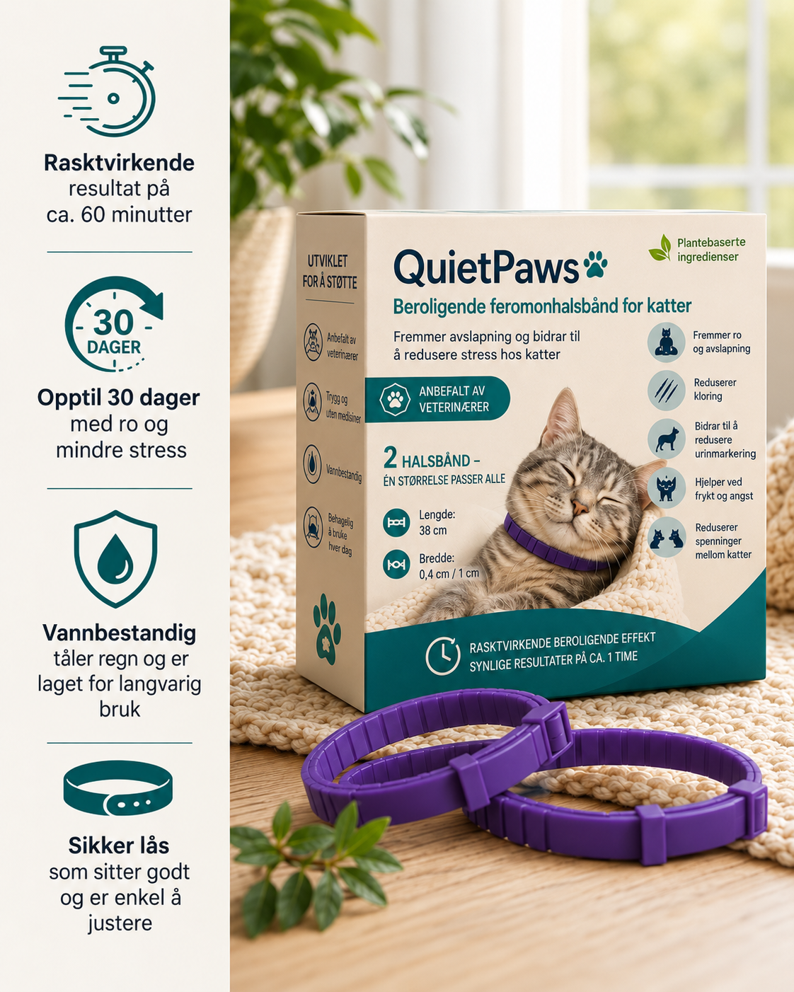 QuietPaws Feromonhalsbånd