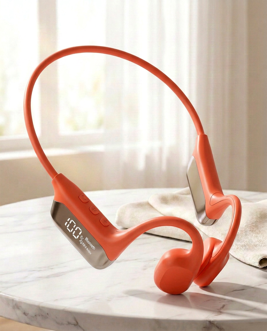 Vanntette svømmehodetelefoner | 32GB MP3 Bluetooth IPX8