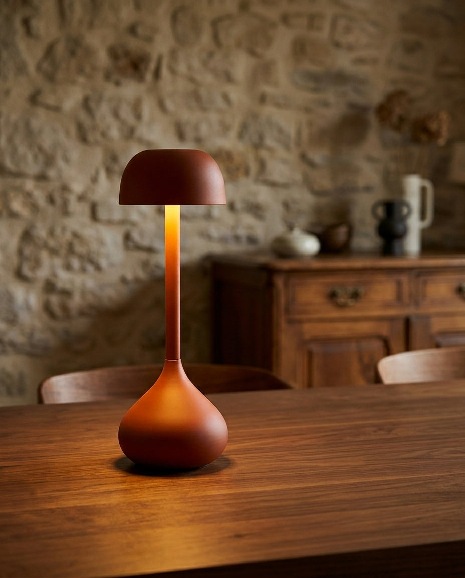 Trådløs dempbar soppbordslampe | Oppladbar