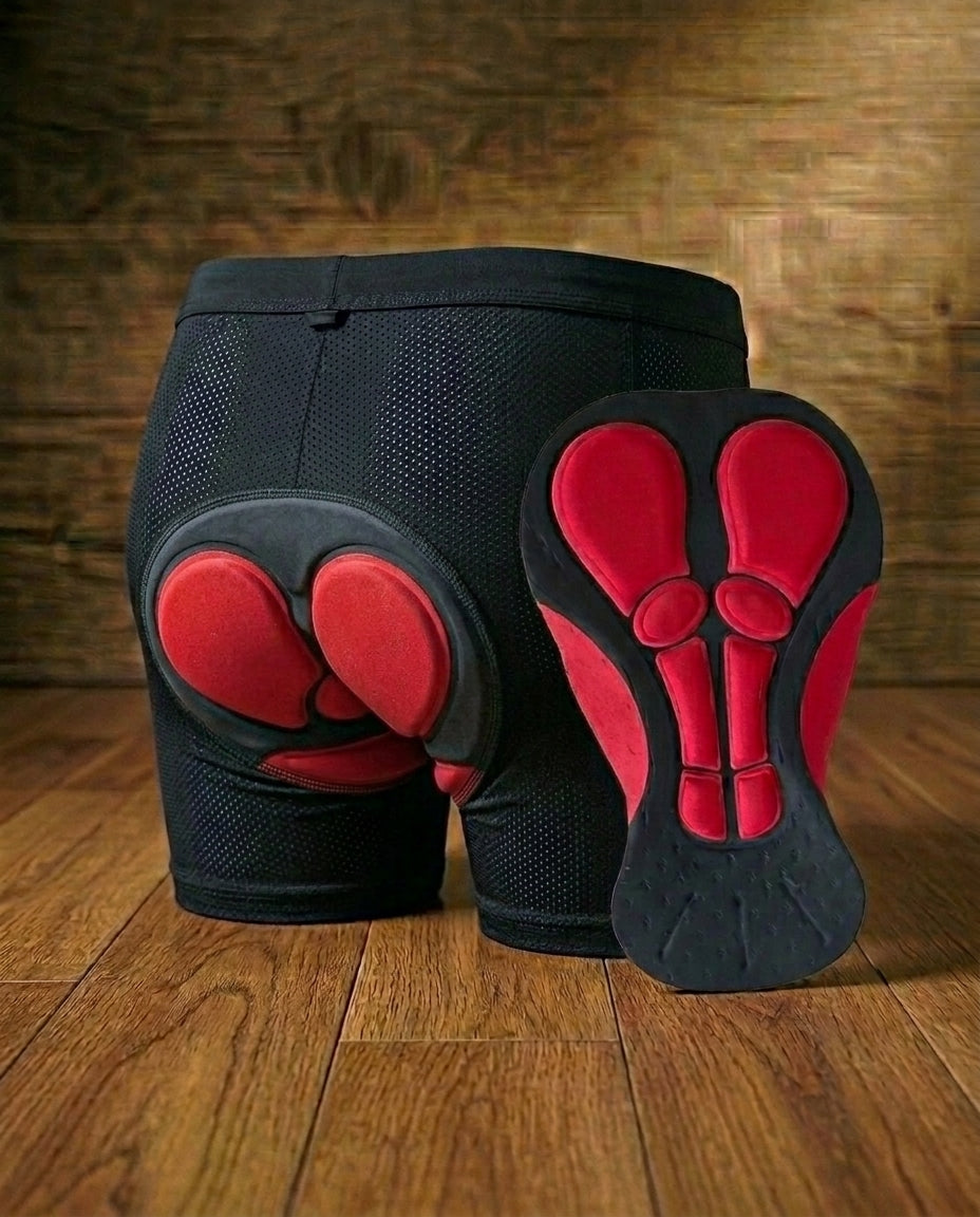 Motorsykkelshorts med polstring – 5D gelkomfort