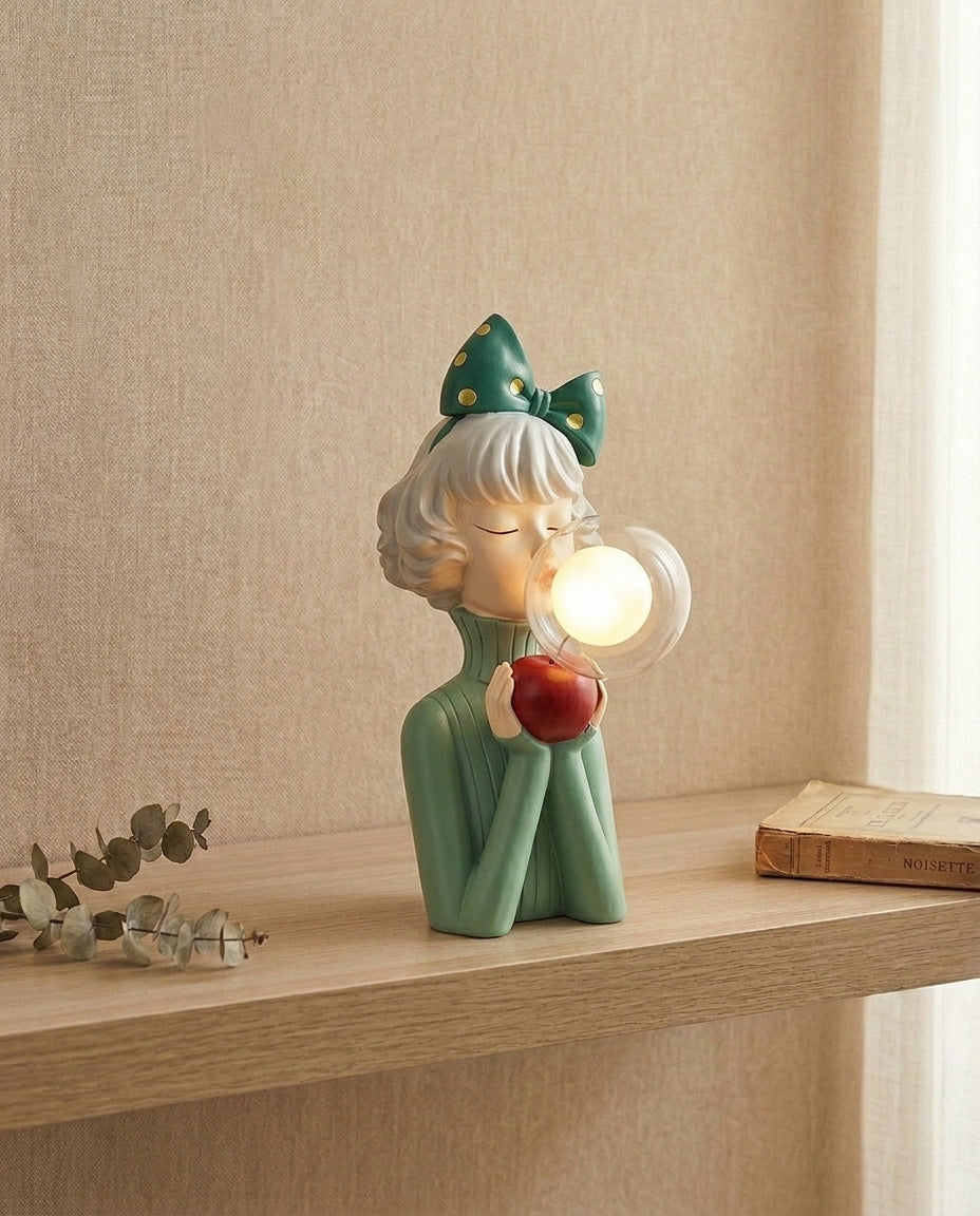 Tyggegummi-figurlampe | Skulpturell dekorativ bordlampe