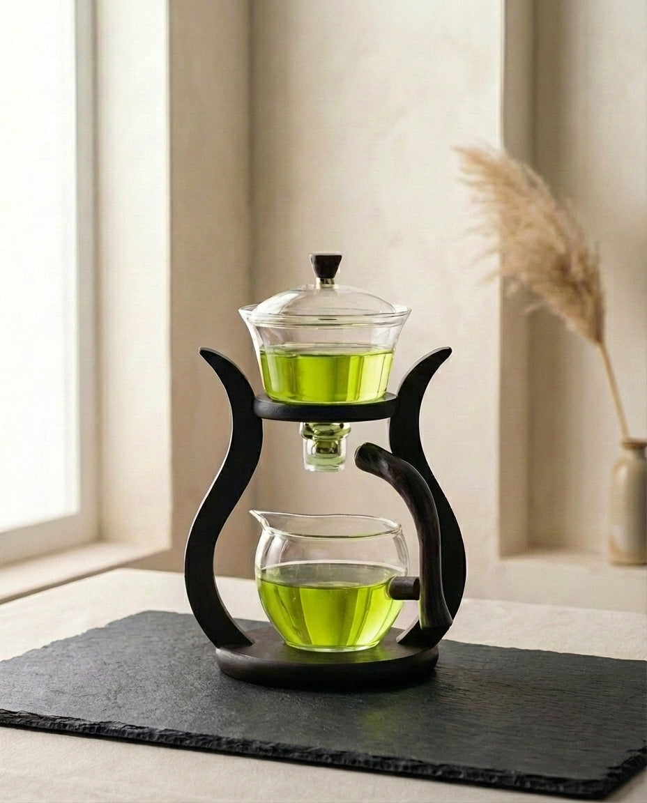 Helle-over glassepottesett | Magnetisk infuser og dryppstyring