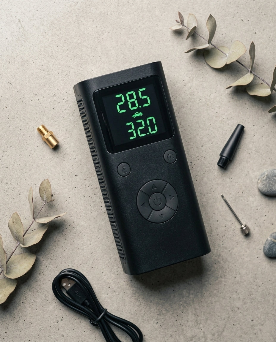 Bærbar Dekkpumpe med Digitalt Display | PumpMate Go