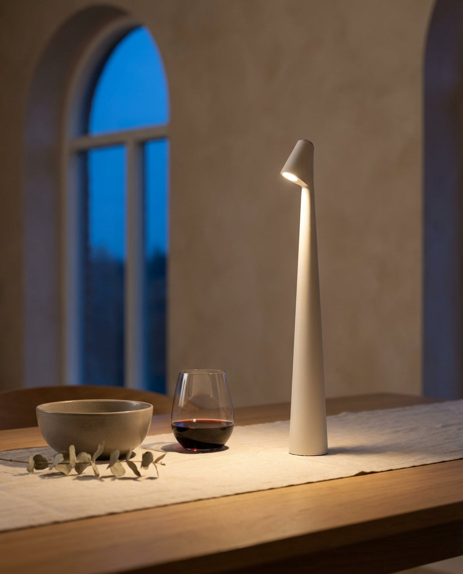 Trådløs LED-bordlampe | Nordisk design | Berøringsdimmer