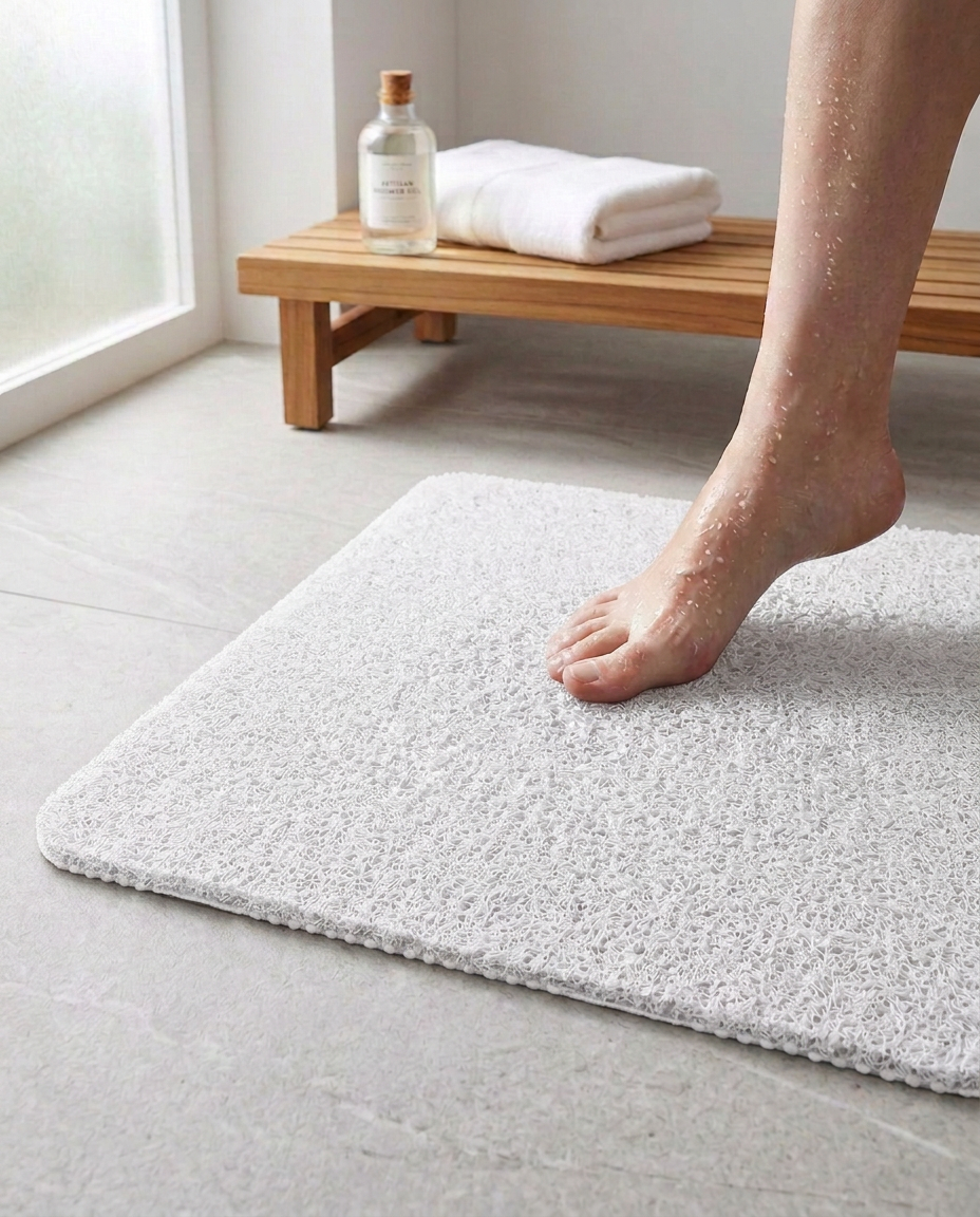 Sklisikker dusjmatte – hygienisk komfortmatte mot mugg