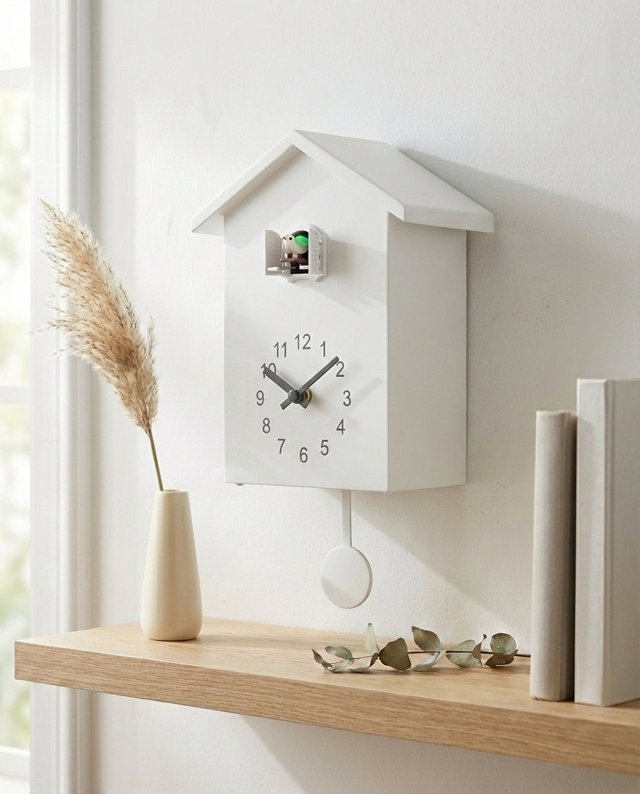Gjøkur veggklokke – Moderne minimalistisk design | Stille modus