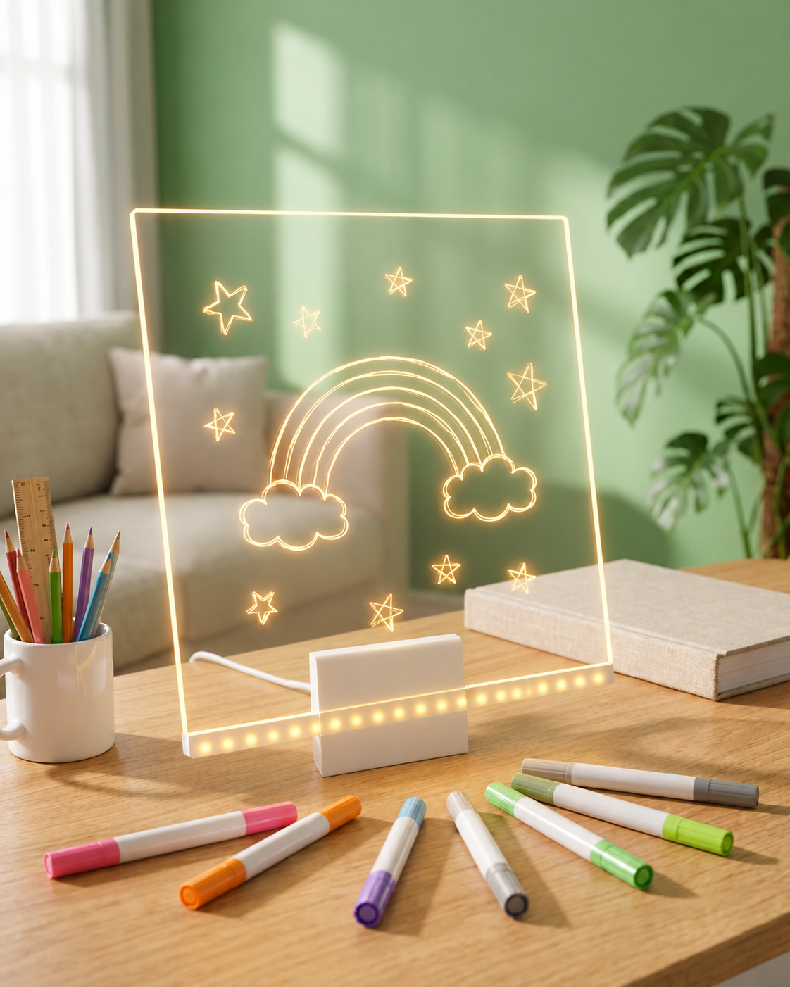 LED-tegnebrett for barn | GlowSketch lysplate