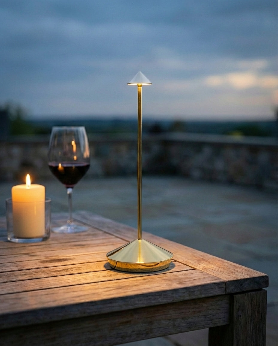 Trådløs LED-bordlampe | Dimbar, vanntett og oppladbar