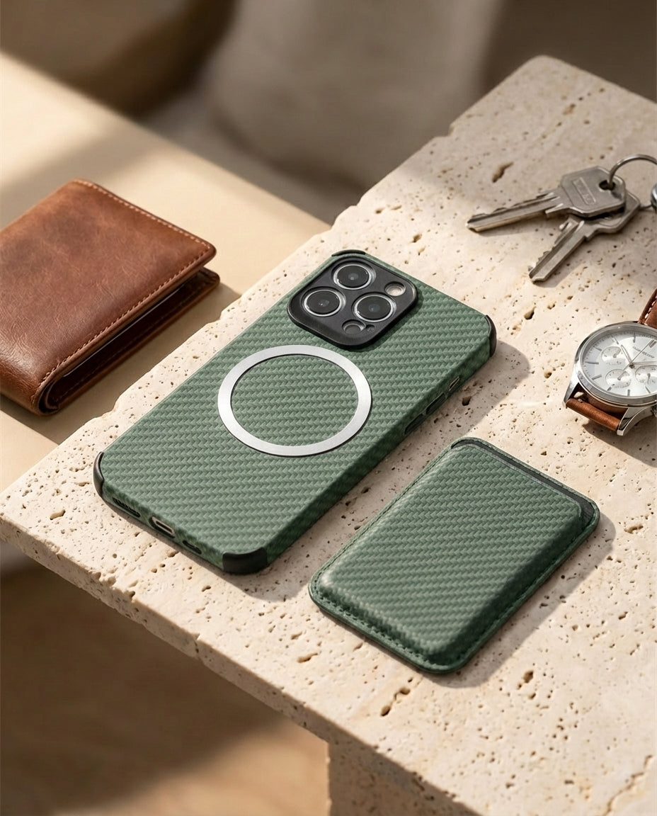 MagSafe lommebokdeksel | CarbonShield Folio