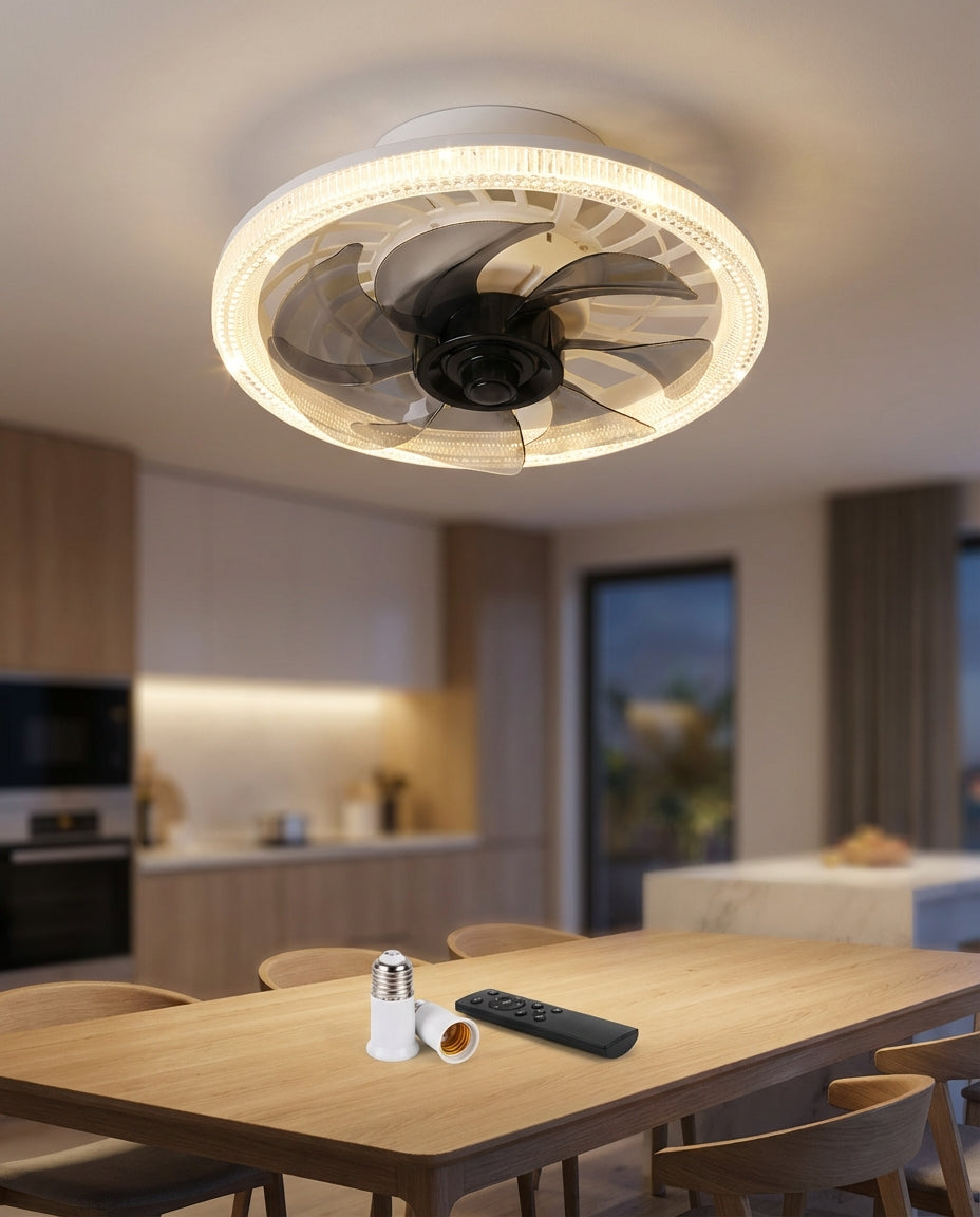 SilentBreeze AirGlow | 2-i-1 takvifte og belysning