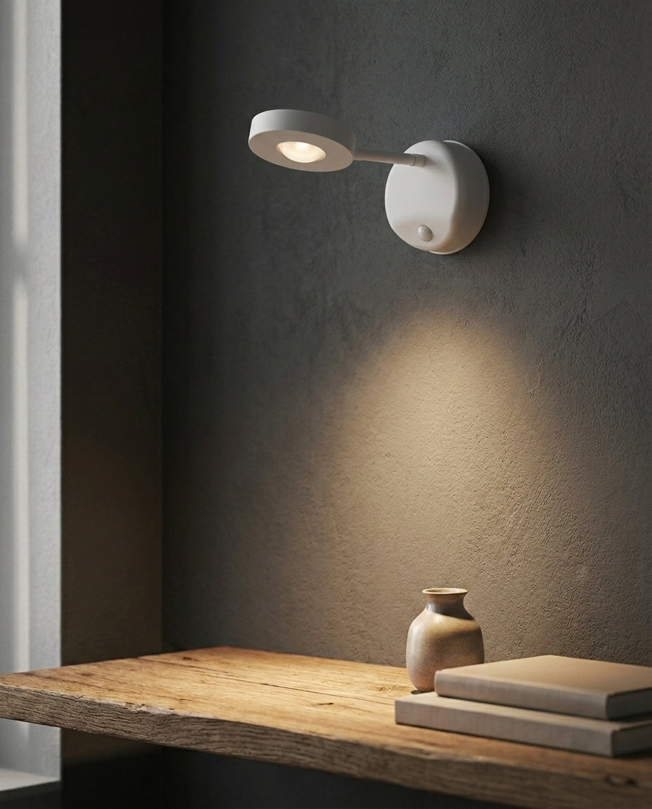 Trådløs LED-spotlight med bevegelsessensor | LumaSwivel 360